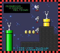 SMW Mushroom Kingdom Meltdown Title Screen
